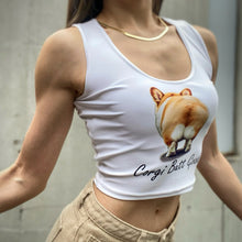 画像をギャラリービューアに読み込む, オリジナルデザイン Corgiクロップ タンクトップ