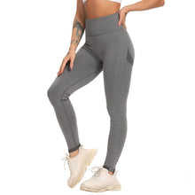 画像をギャラリービューアに読み込む, プッシュアップ ハイウエストレギンス(Hemp Gray)