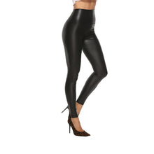 画像をギャラリービューアに読み込む, フェイクレザーレギンス(マットブラック)