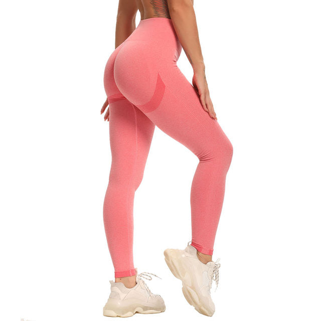 プッシュアップ　ハイウエストレギンス（Pink）